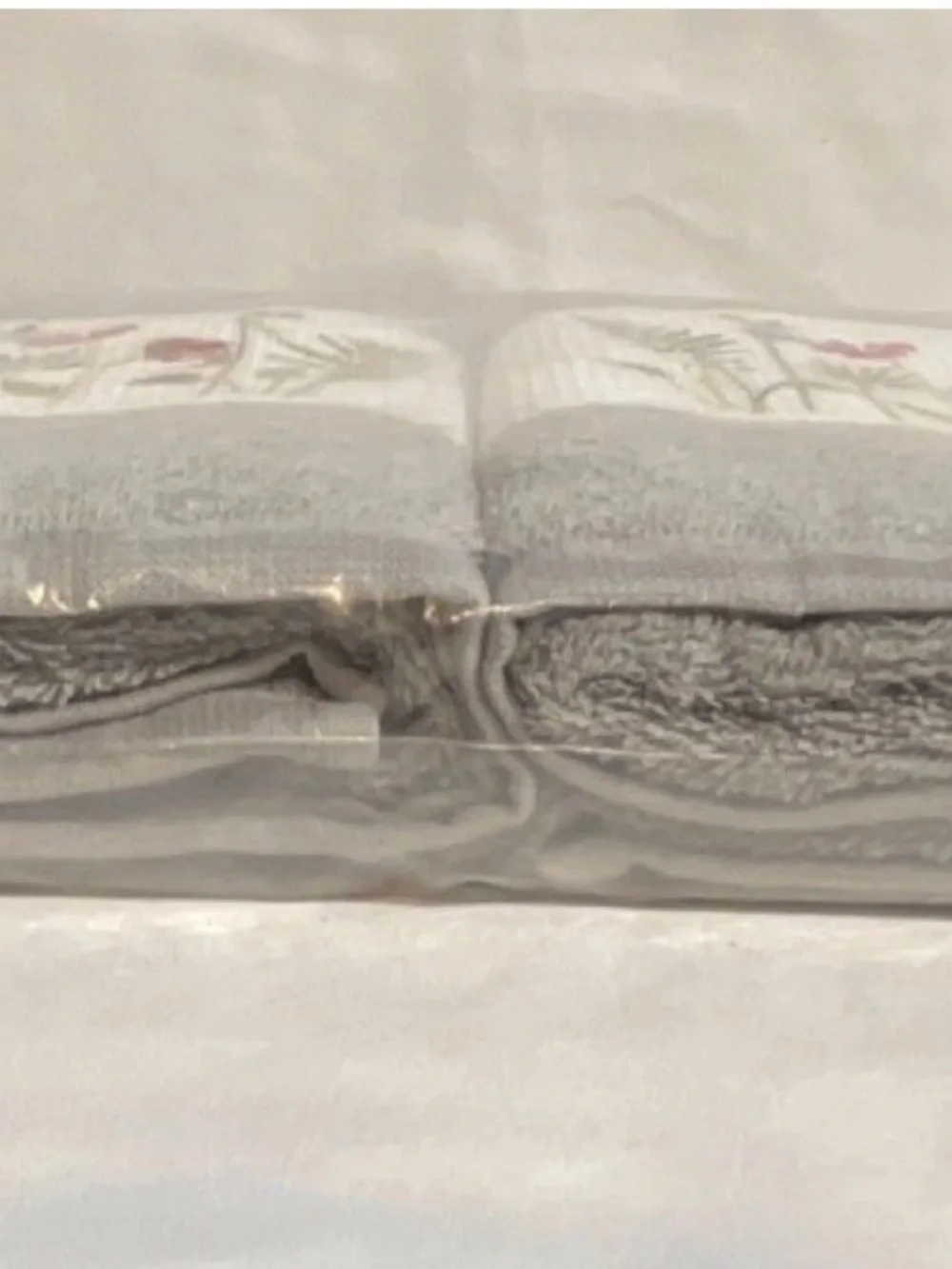 Luxurious Turkish Cotton By Linum Home Serenity Embellished Hand Towels Set NWOT